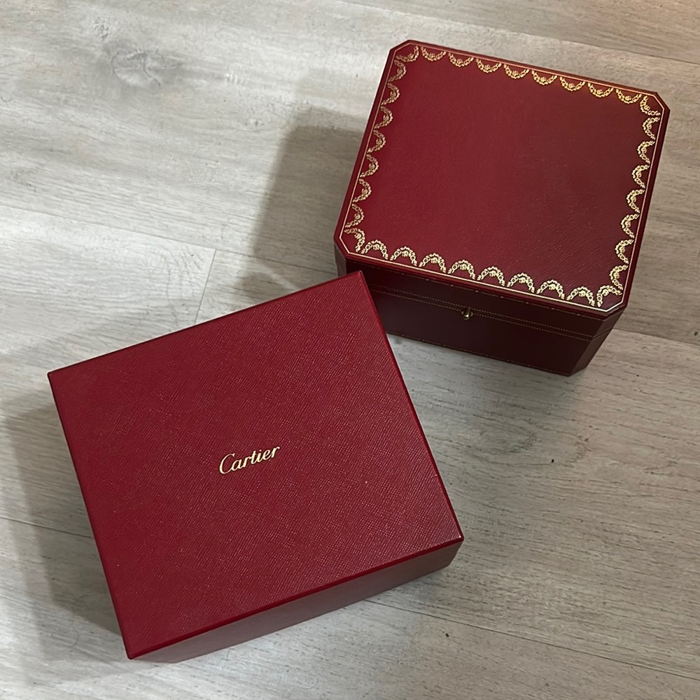 Cartier Red Jewelry Box Set